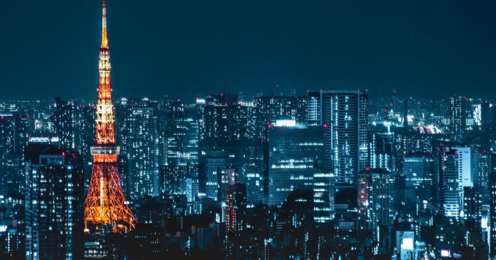 東京でおすすめのまつ毛パーマサロン　東京の夜景