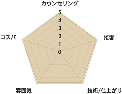 レーダーチャート分析表 kegiraiの口コミ