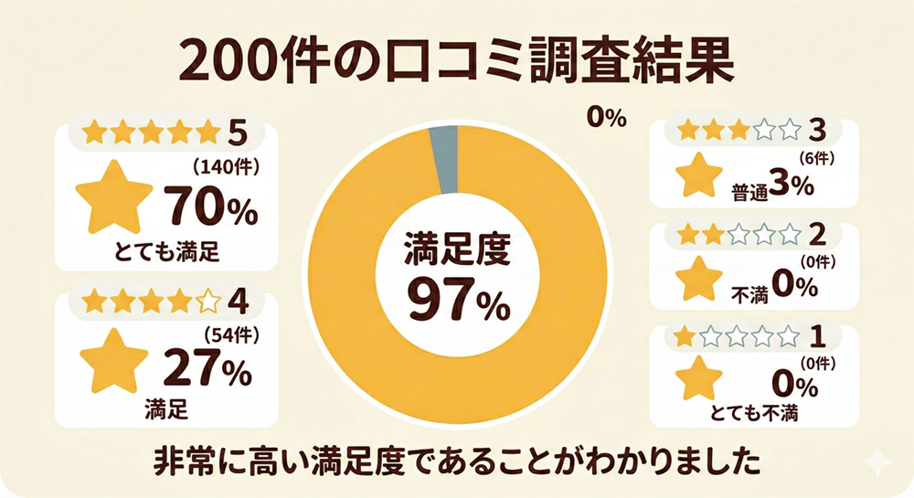 【★5~1】各星レビューの割合